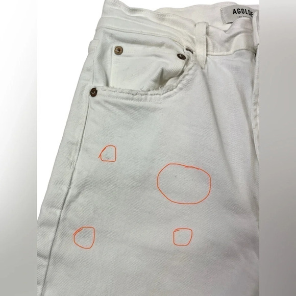 AGOLDE Womens High Rise Stovepipe Jeans In Cake Size 27 STYLE: 9096-3001 - Picture 9 of 16